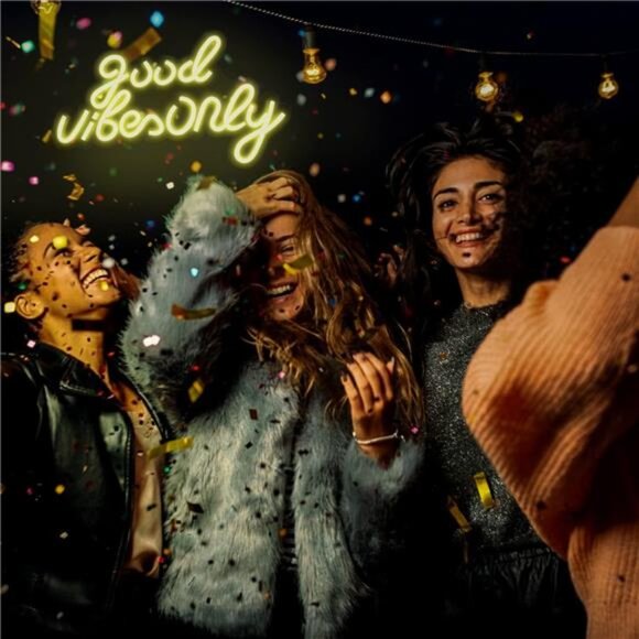 Good Vibes Only Neon Signs for Wall Decor Neon Lights Led Signs Suitable - Picture 5 of 7